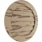 Ekena Millwork Timberthane Pecky Cypress Round Faux Wood Non-Functional Gable Vent, Primed Tan, 33"W x 33"H GVURRO33DPCPR - alternate 4